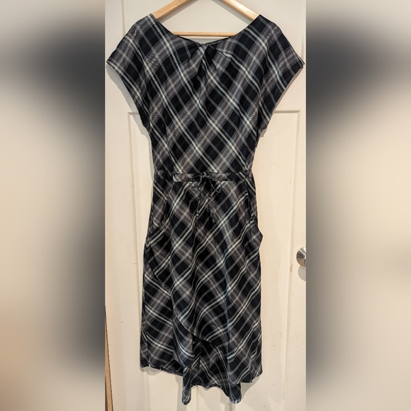 Patagonia San Benito Green Plaid Dress Women's 10 - Picture 2 of 4